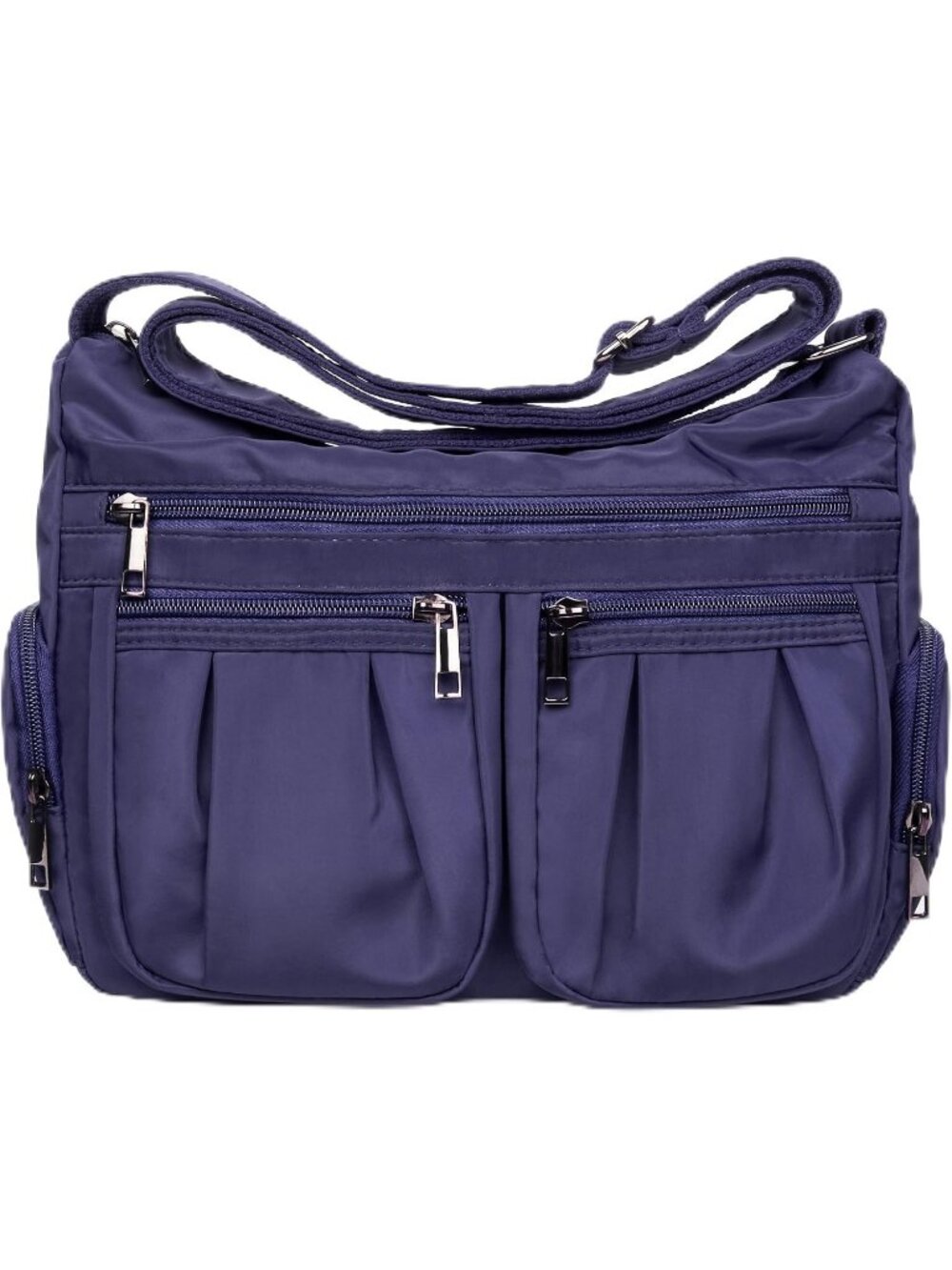 Women's Purple-3 Nylon Crossbody Bag Water Resistant Anti Theft Travel Purse